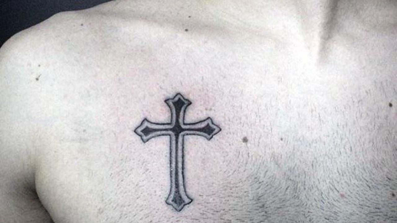 Minimalist Men's Tattoos: Small Cross Ideas with Great Meaning
